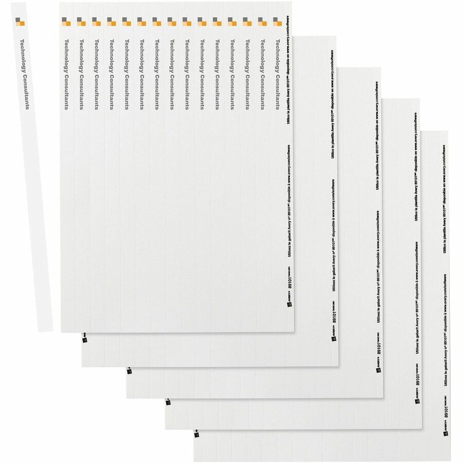 Avery® Binder Spine Inserts, 1/2 Inch Binders, 80 Inserts (89101)