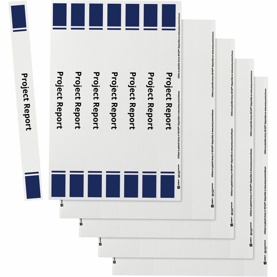 Avery® Binder Spine Inserts, 1 Inch Binders, 40 Inserts (89103)