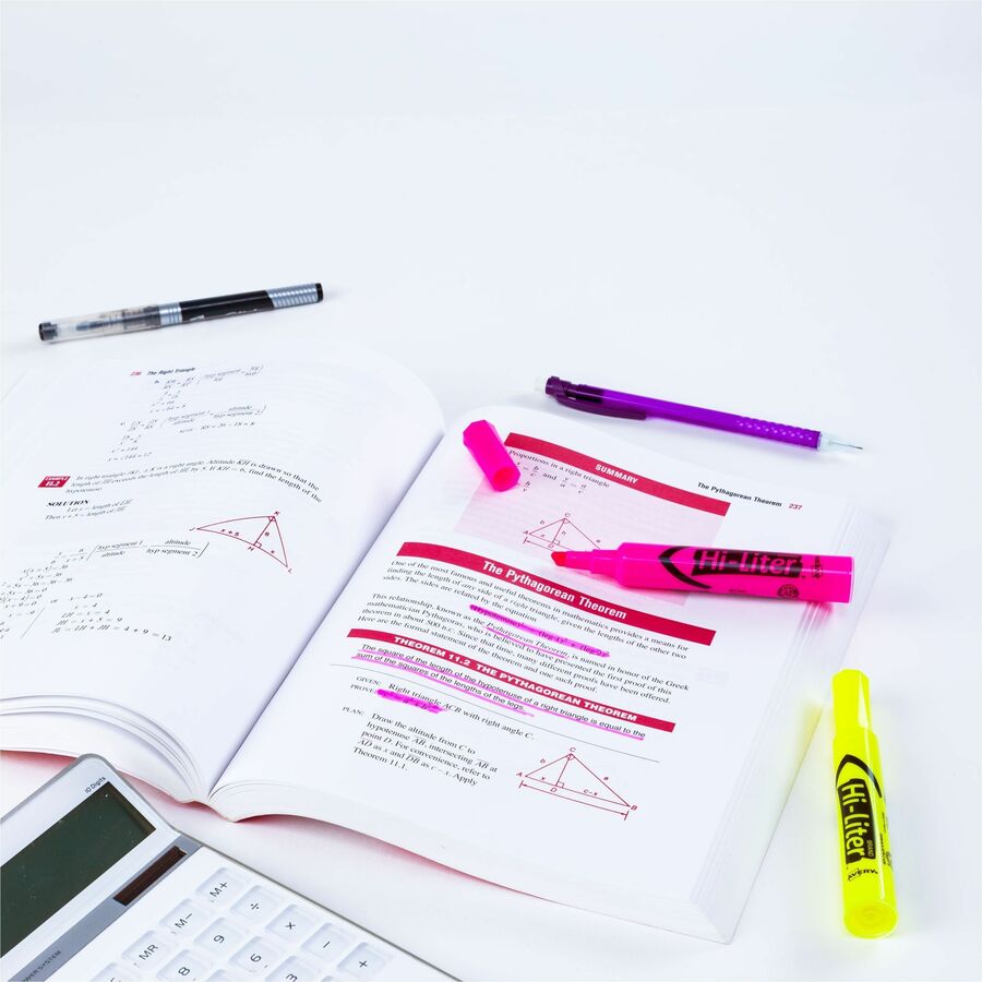 Avery® Hi-Liter(R), Pink and Yellow Highlighters, 24 Total (98189)