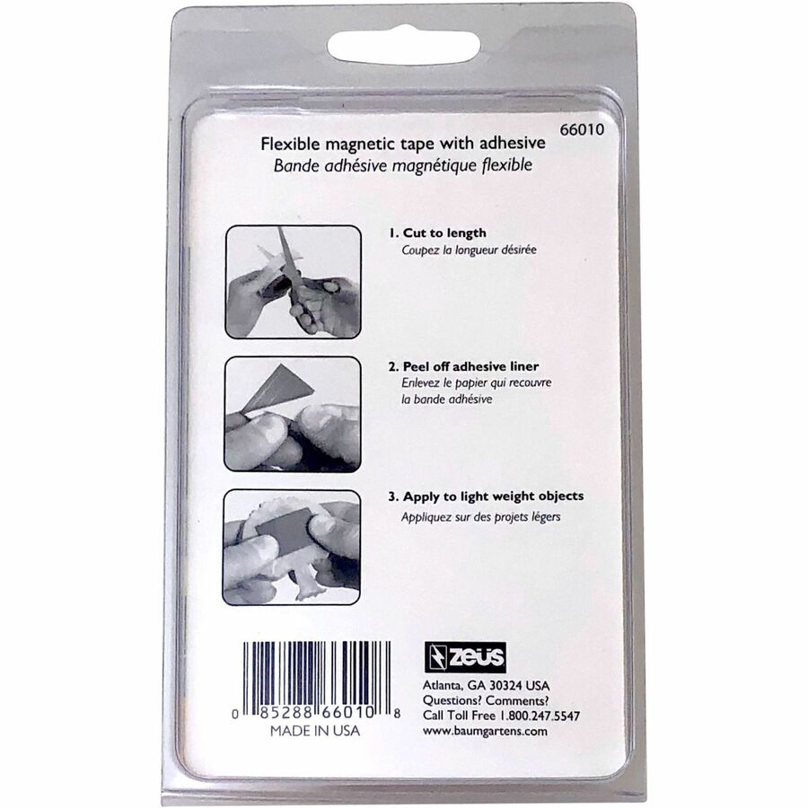 Zeus Magnetic Tape 10' x 1/2" WHITE (66010)
