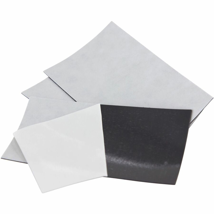 Zeus Adhesive Backed Business Card Magnets 3 1/2" x 2" 25 Pack White