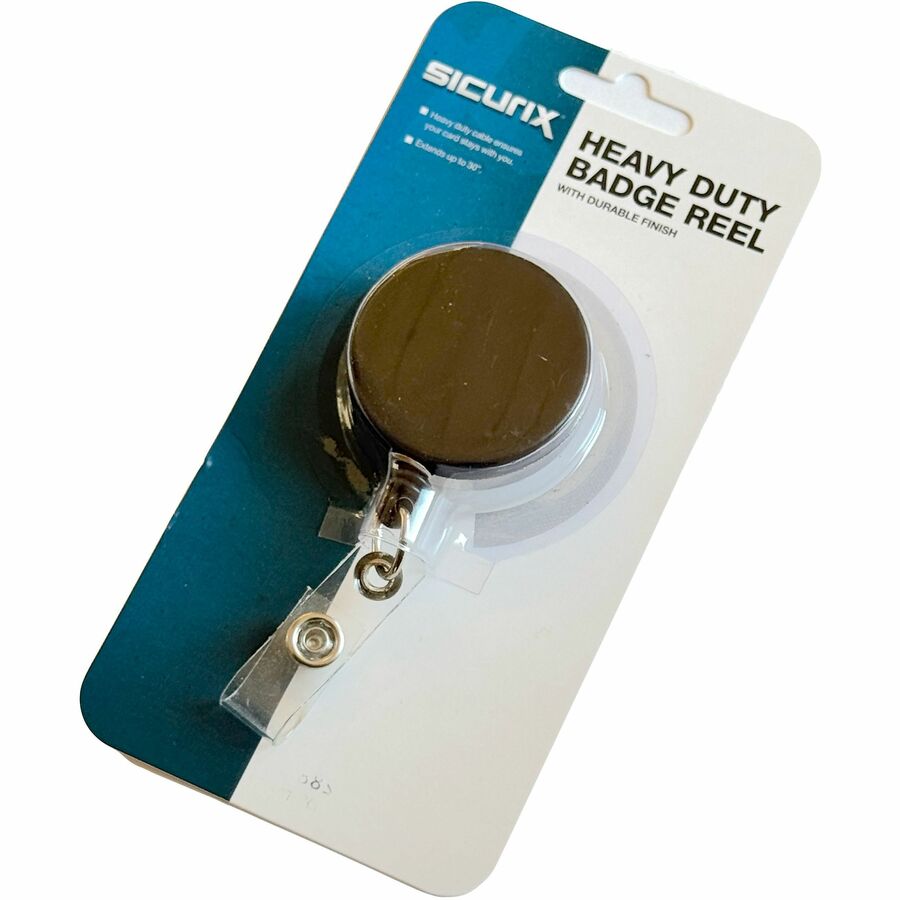 SICURIX Heavy-Duty ID Card Reel with Belt Clip