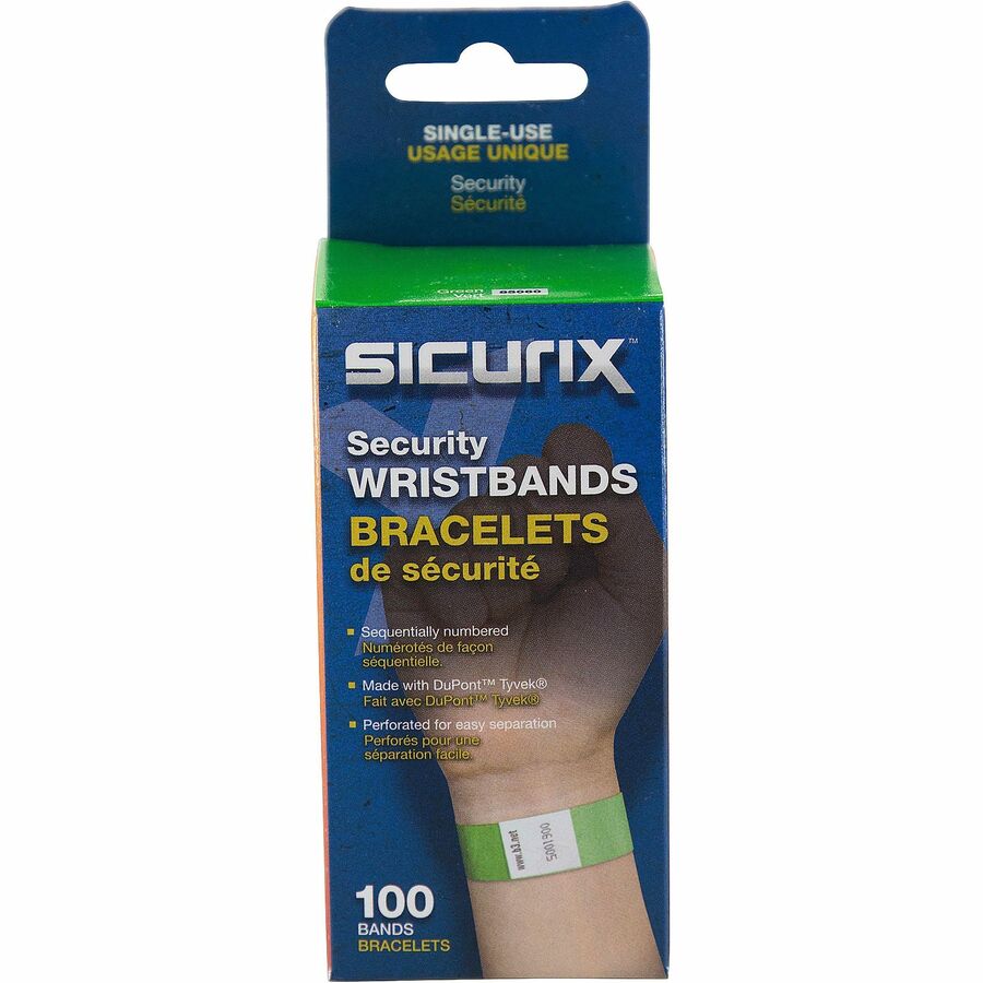 SICURIX Standard Dupont Tyvek Security Wristband