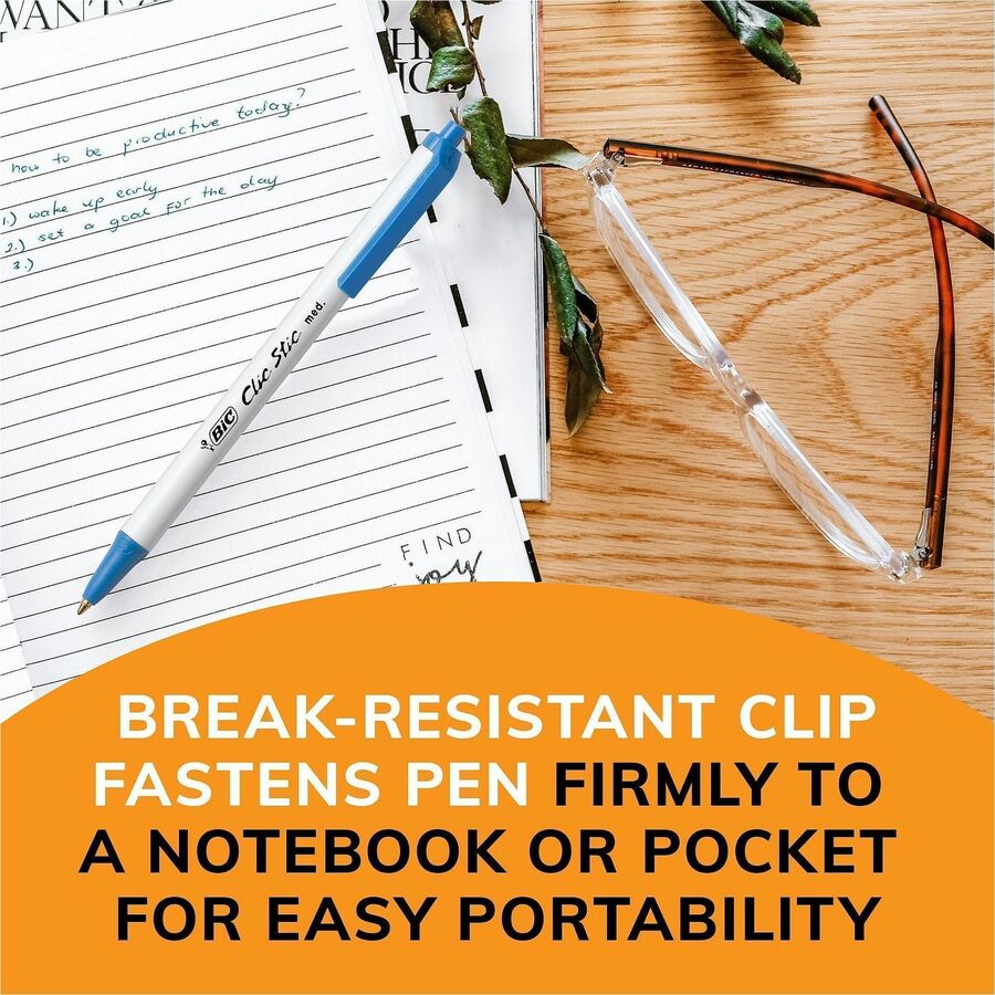 BIC Clic Stic Retractable Ballpoint Pens