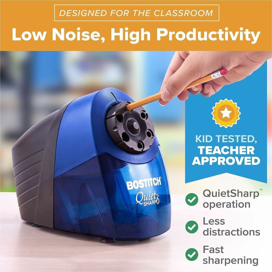 Bostitch QuietSharp Heavy Duty Classroom Electric Pencil Sharpener
