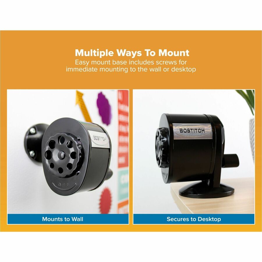 Bostitch Antimicrobial Manual Pencil Sharpener