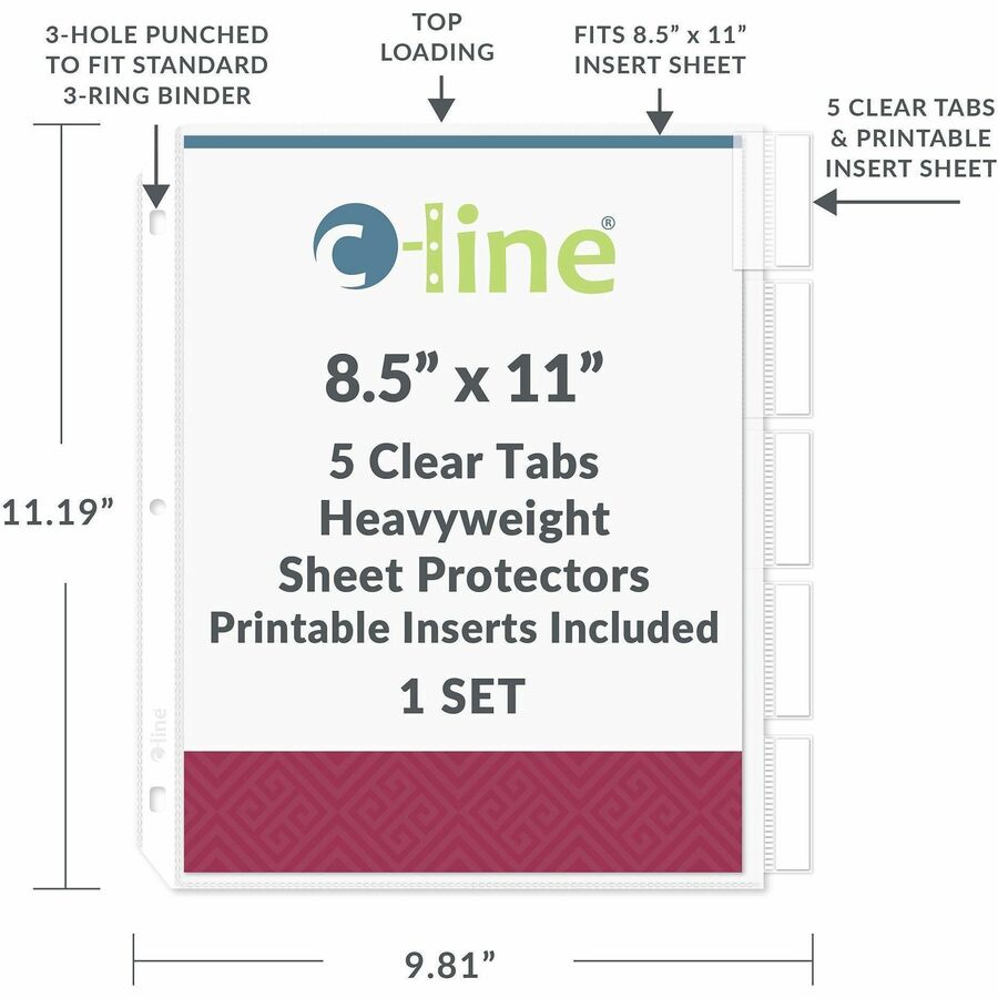 C-Line Top-Loading Sheet Protectors