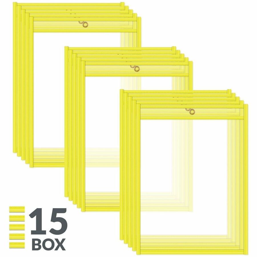 C-Line Neon Colored Stitched Shop Ticket Holders