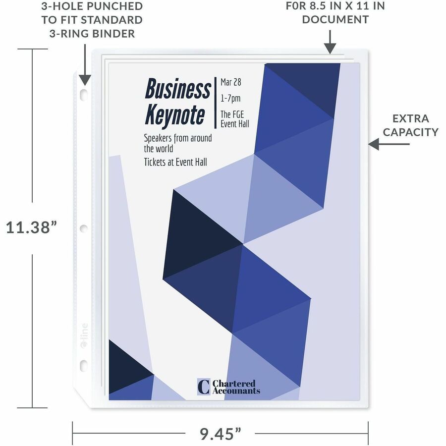 C-Line High-Capacity Top-Loading Sheet Protectors