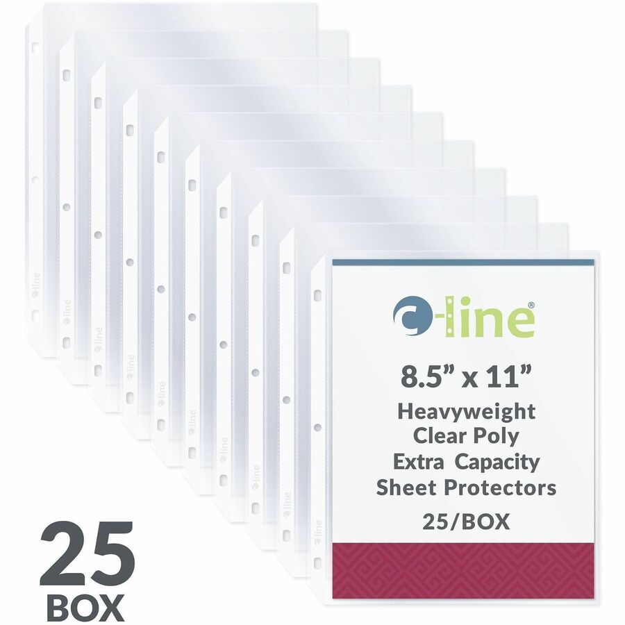 C-Line High-Capacity Top-Loading Sheet Protectors