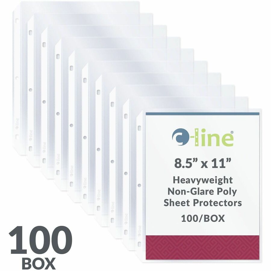 C-Line Poly Top-loading Sheet Protectors