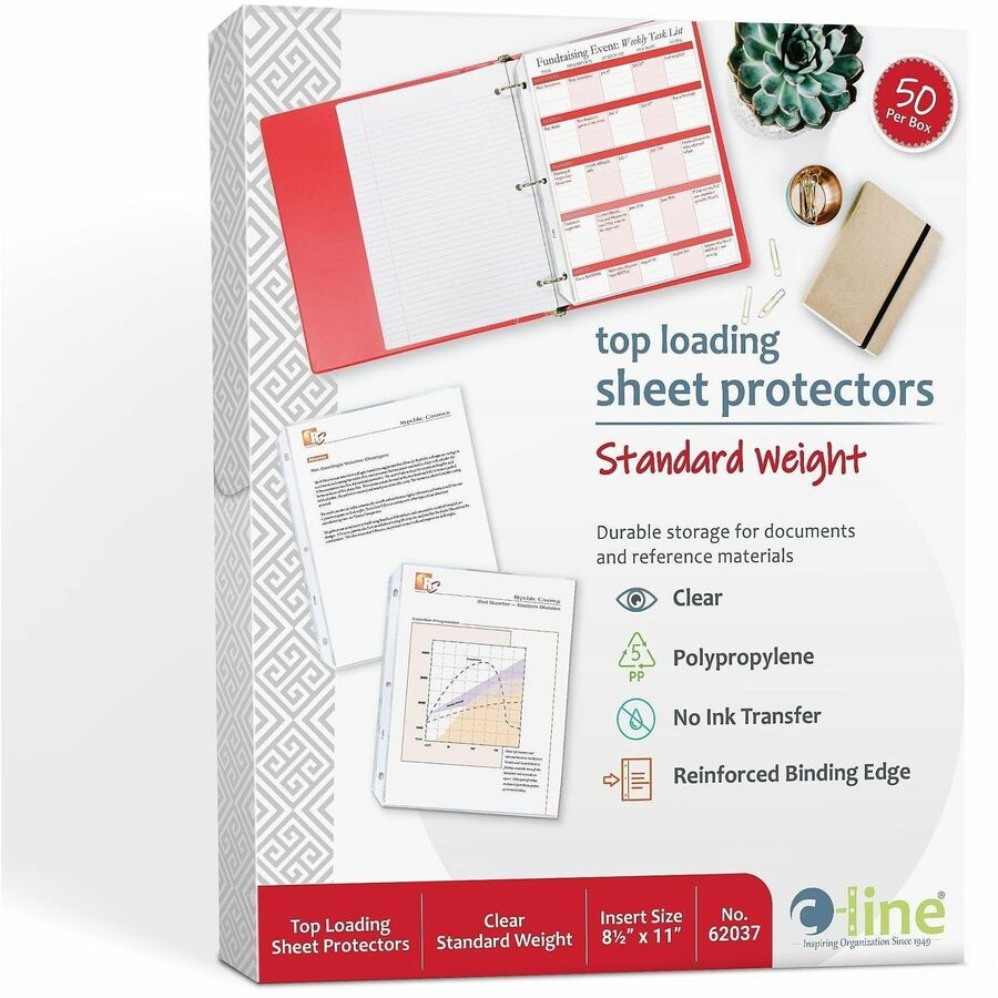 C-Line Poly Top-loading Sheet Protectors
