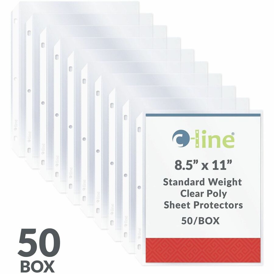C-Line Poly Top-loading Sheet Protectors