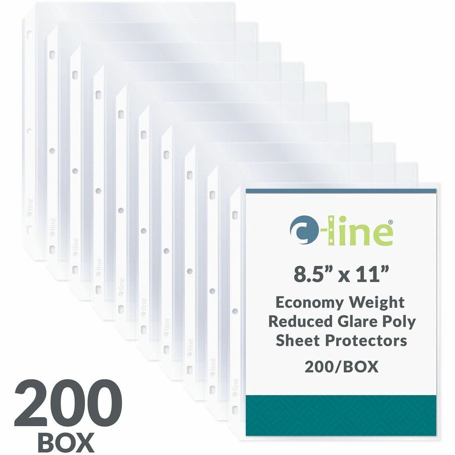 C-Line Poly Top-loading Sheet Protectors