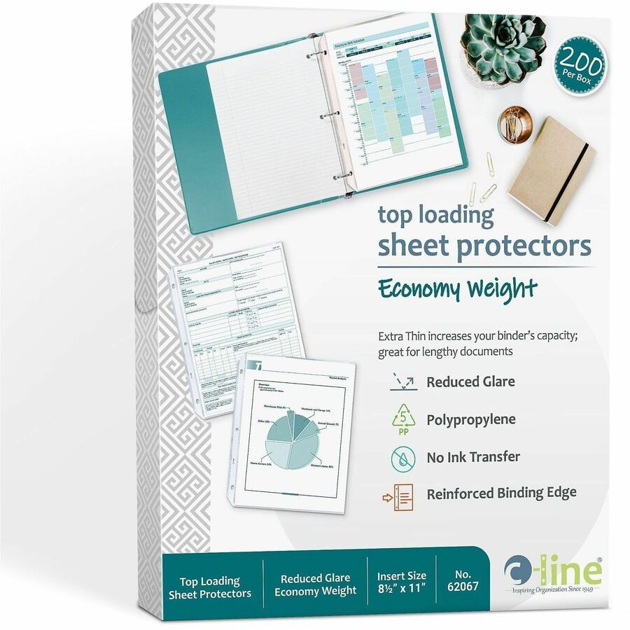 C-Line Poly Top-loading Sheet Protectors