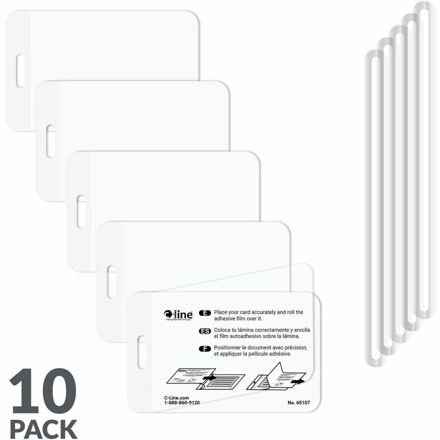 C-Line Cleer Adheer Custom Laminated Luggage Tags