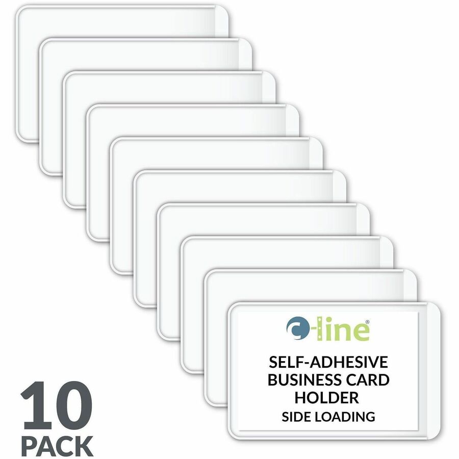 C-Line Self-Adhesive Business Card Holders