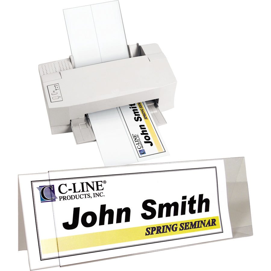C-Line Inkjet/Laser Name Tents & Holders