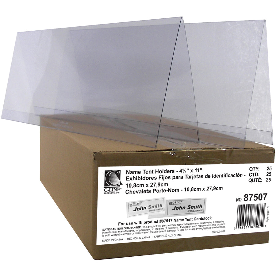 C-Line Inkjet/Laser Name Tents & Holders
