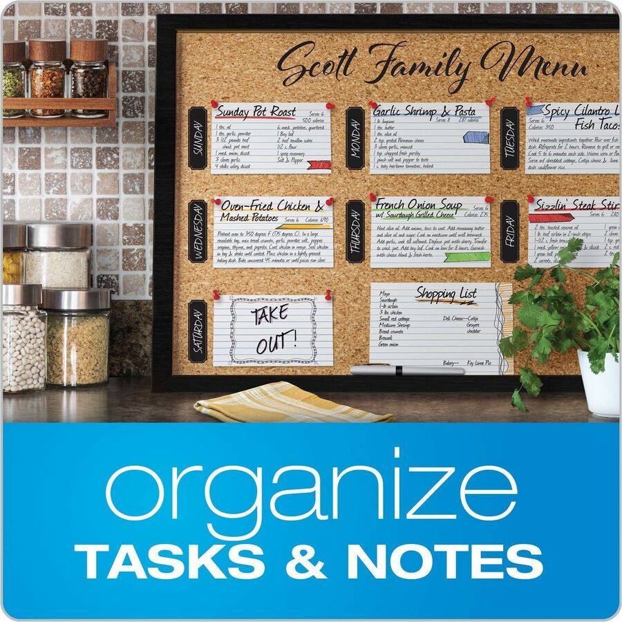 Oxford Ruled Index Cards, 3" x 5" , White, 100 Per Pack