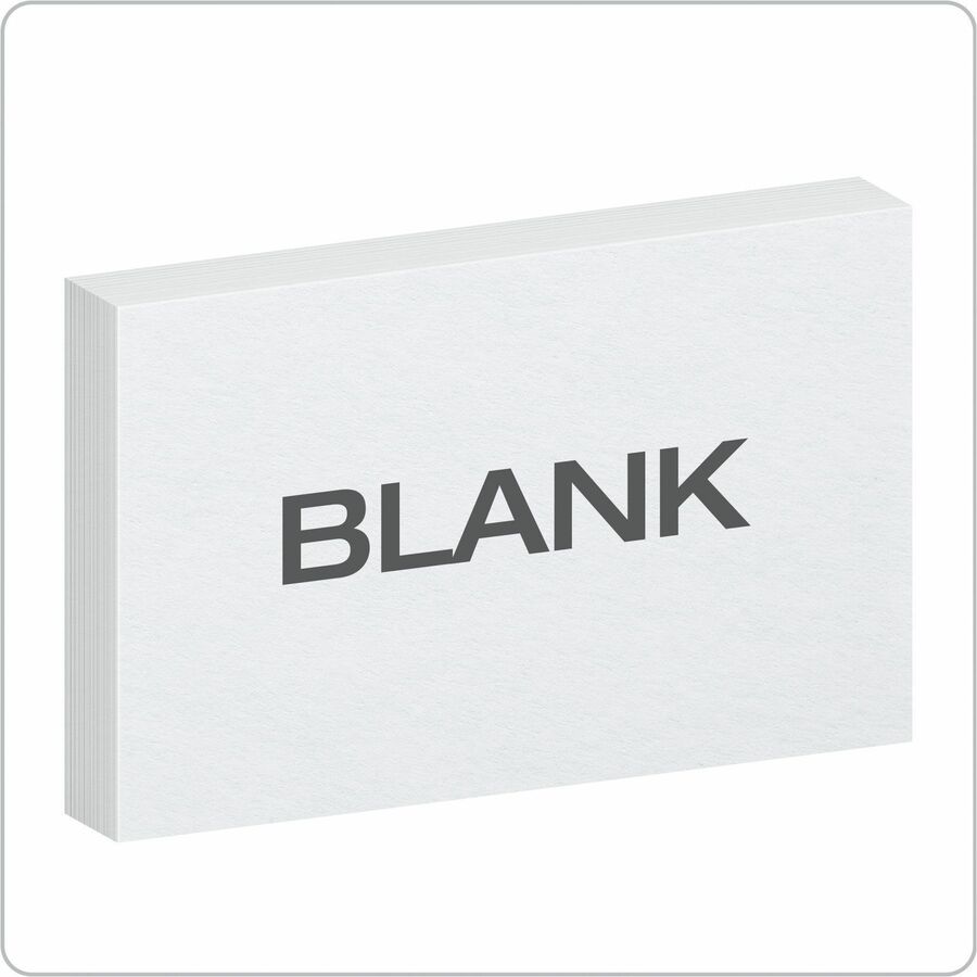 Oxford Blank Index Cards, 5" x 8" , White, 100 Per Pack