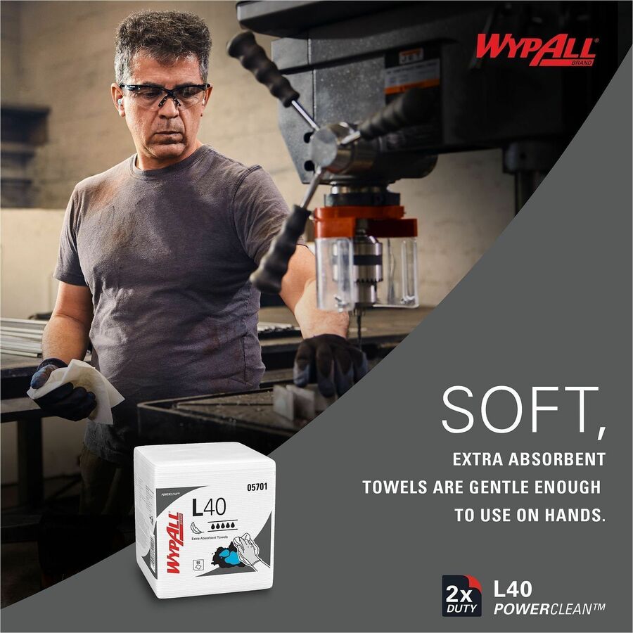 Wypall PowerClean L40 Extra Absorbent Towels