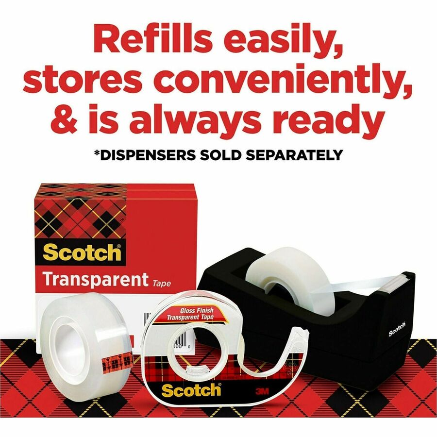 Scotch Transparent Tape and Scotch C60 Dispenser