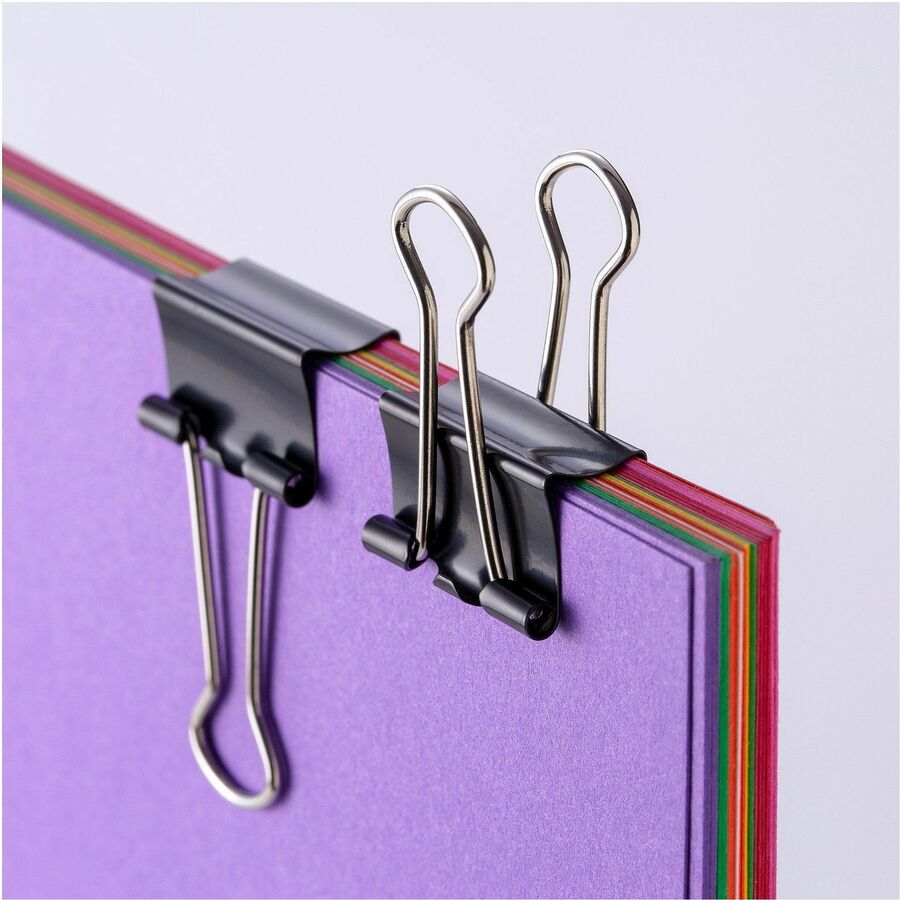 Officemate 99020 Small Binder Clips, Black, 12/Pack