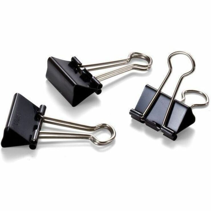 Officemate 99020 Small Binder Clips, Black, 12/Pack