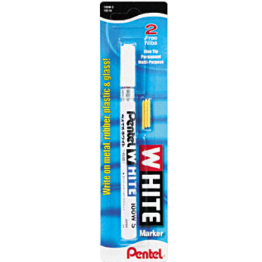Pentel Felt Tip White Markers