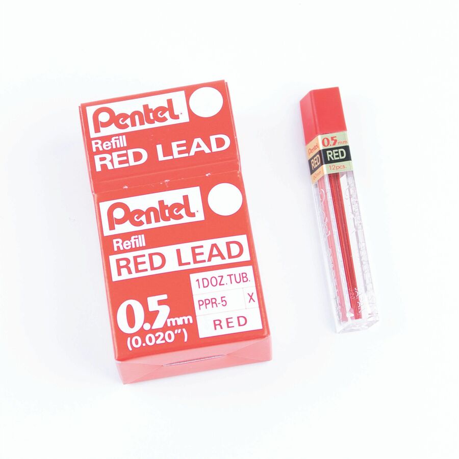 Pentel 5MM Red Lead Refills