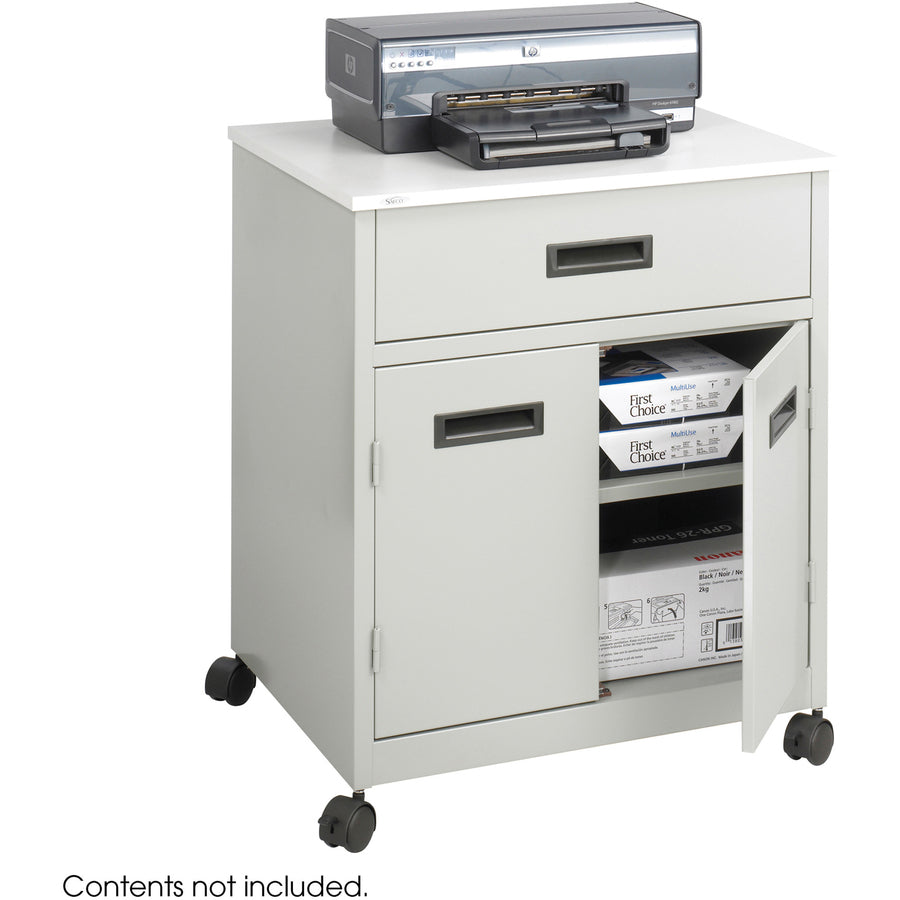 Safco Steel Mobile Machine Stand with Drawer