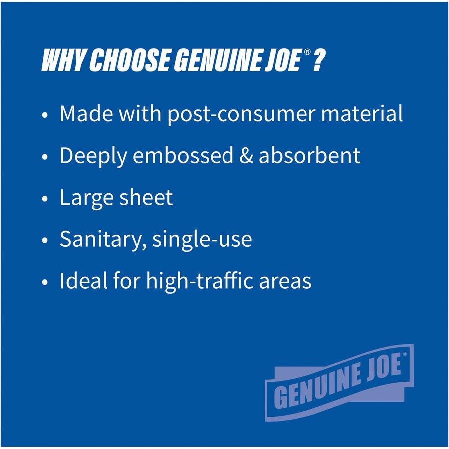 Genuine Joe Paper Towel C-fold 200 sheets White