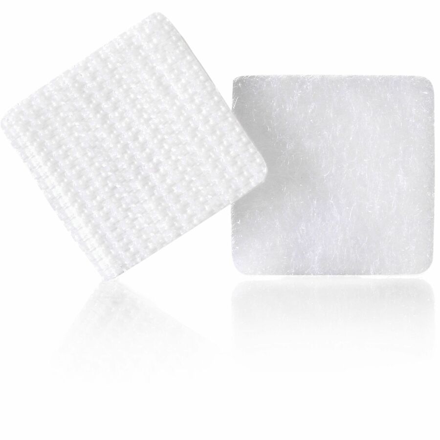 VELCRO® Sticky Back 7/8in Squares White 12 ct