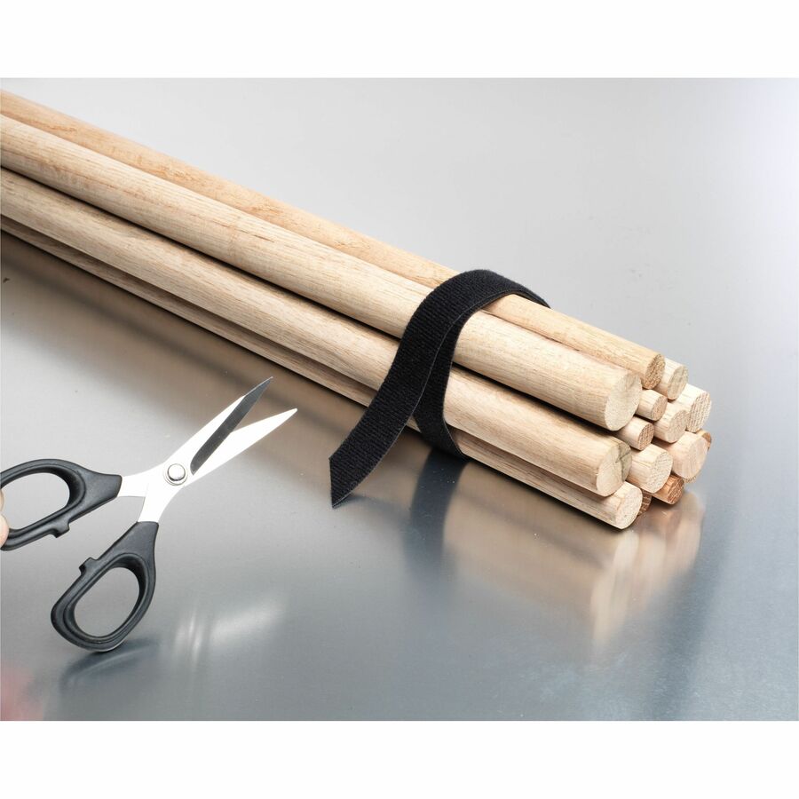 VELCRO® ONE-WRAP Roll 12ft x 3/4in Roll Black
