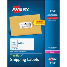 Avery® TrueBlock Shipping Labels - Sure Feed