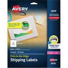 Avery&reg; Shipping Labels - Sure Feed Technology - Print to the Edge