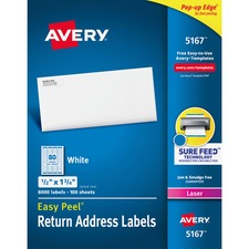 Avery® Easy Peel Return Address Labels - Sure Feed