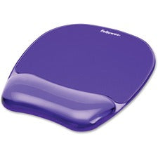 Fellowes Crystals® Gel Mousepad/Wrist Rest - Purple