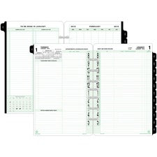 Day-Timer 2-page-per-day Loose-leaf Original Planner Refills