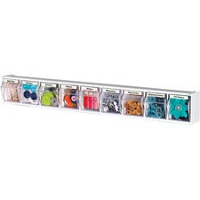 Deflecto Tilt Bin Interlocking Multi-Bin Storage Organizer