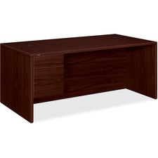 HON 10500 Series Left Pedestal Desk 72"W - 2-Drawer