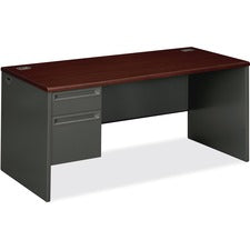 HON 38000 Series Left Pedestal Desk 66