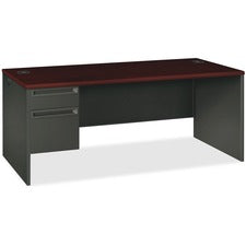 HON 38000 Series Left Pedestal Desk 72"W - 2-Drawer