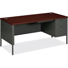 HON Metro Classic Right Pedestal Desk - 2-Drawer