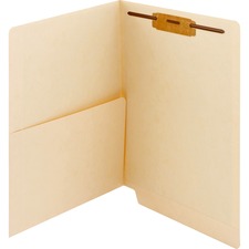 Smead End Tab Pocket Folder with Fastener