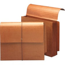 Smead Extra-Wide End Tab Wallets with Flap and Cord Closure