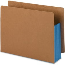 Smead End Tab File Pockets with Reinforced Tab and Colored Gusset