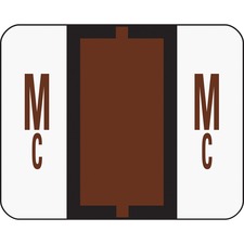 Smead BCCR Bar-Style Color-Coded Labels