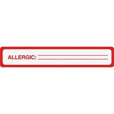 Tabbies ALLERGIC Allergy Message Labels